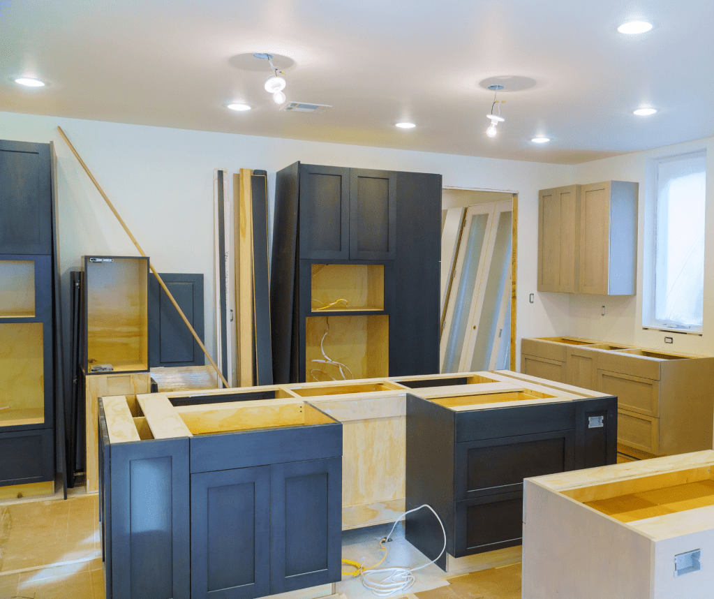 Blue Cabinet | Kitchen Remodel