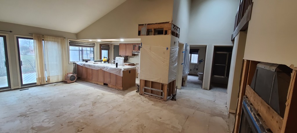 Before photos of the structural repairs we're doing in Bay Village Ohio