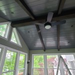 Vaulted ceiling sunroom under construction with expansive outdoor view