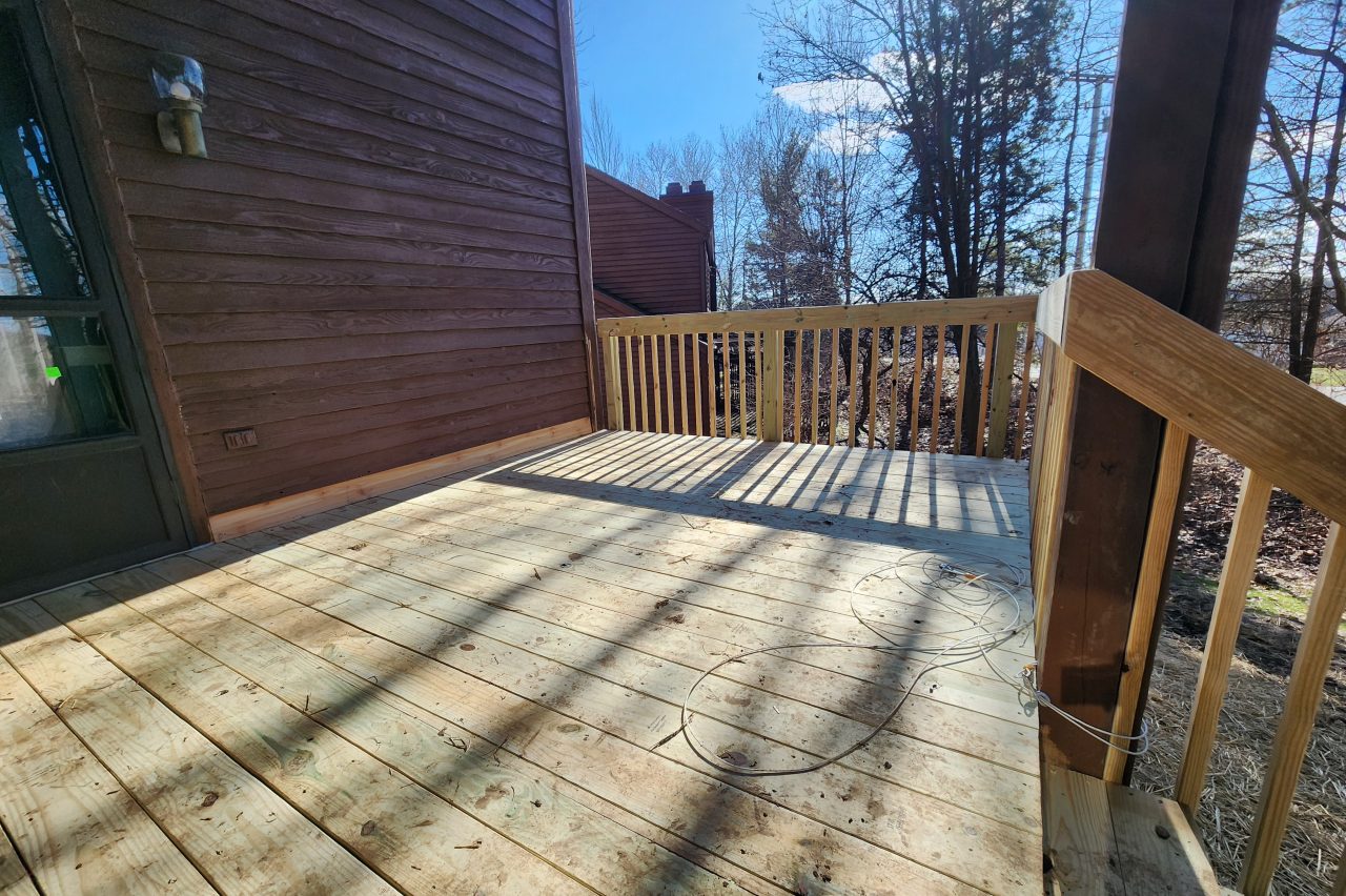 Deck repair by Akron handyman service provider – Butler Building
